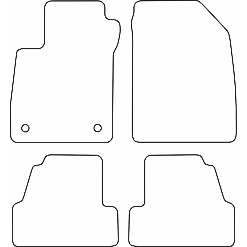 Set velour car mats  Opel Mokka 2012-