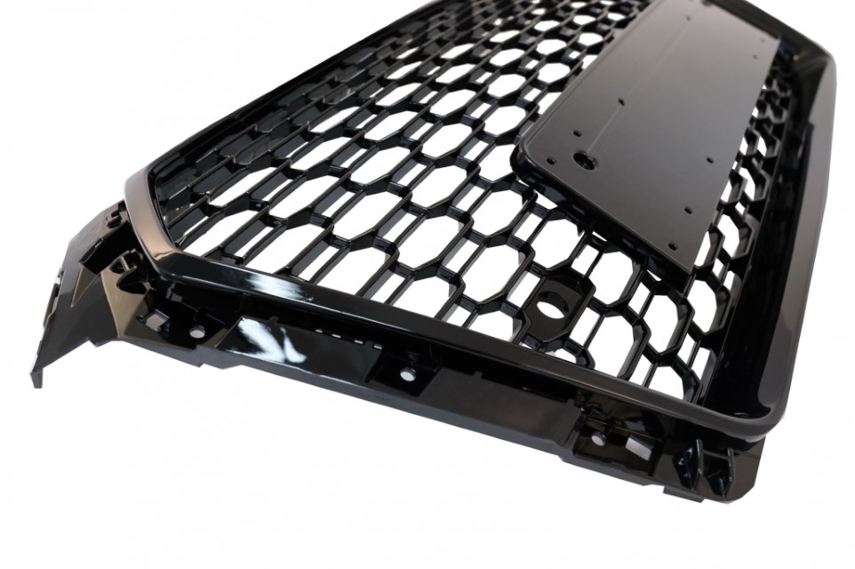Grill Audi A4 B9 2015-2019 RS4 Look Glans Zwart