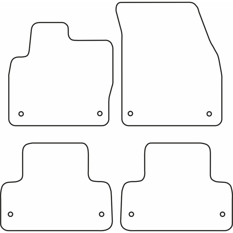 Set velour car mats  Range Rover Evoque 2011-2019