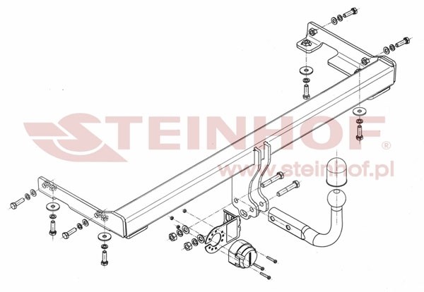 Trekhaak Mitsubishi Galant 4/5D (E5) 11/1992-12/1996
