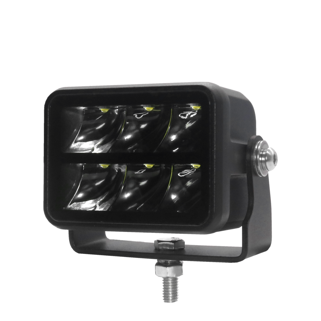 Driving light - triple row - bottom bracket - 45W 10-32V 3,4", Black Series