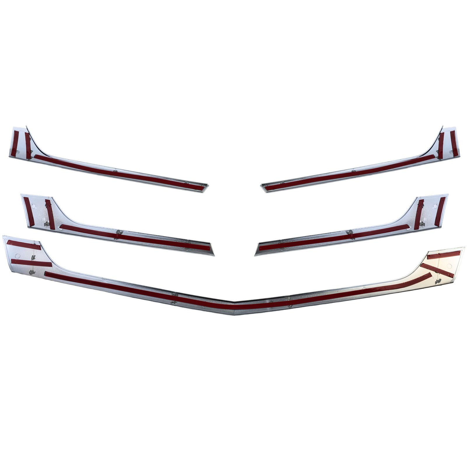 Chroom sierlijsten voor de grille – Mercedes Sprinter W906 Facelift 2013–2018