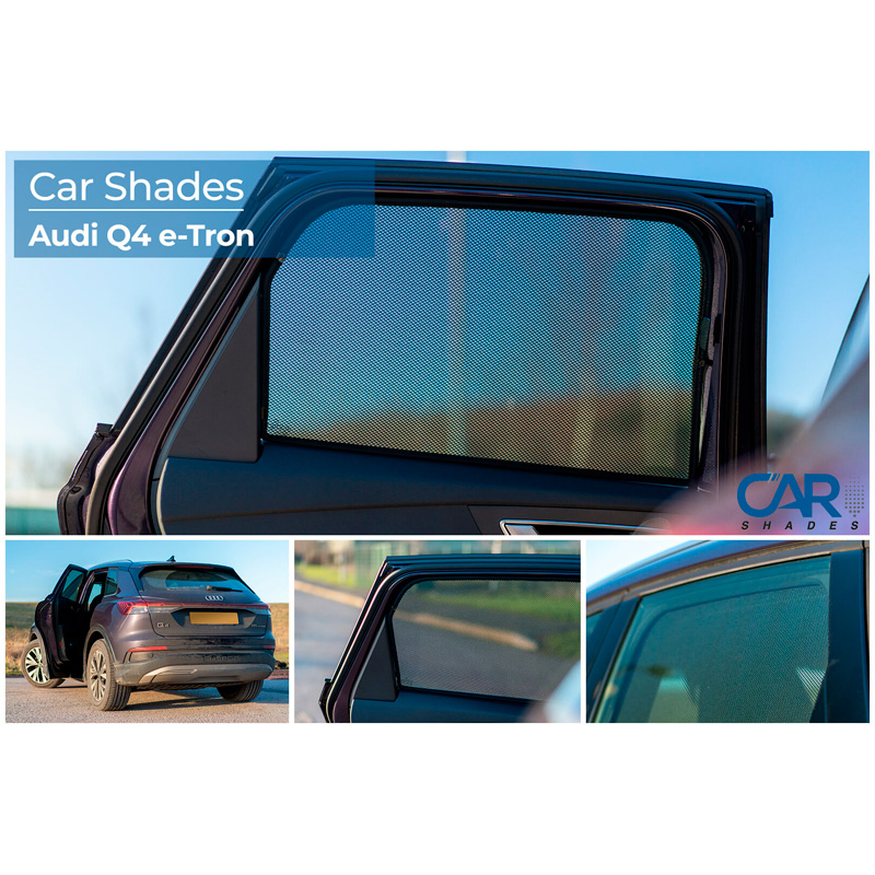 Set Car Shades (rear side doors)  Audi Q4 (F4B) E-Tron 2021- excl. Sportback (2-pieces)