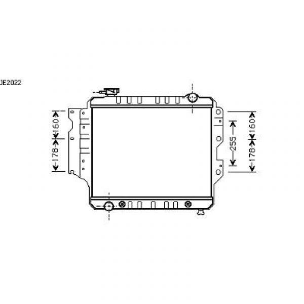 Radiator WRANGLER 87-07 460x508x35 02.05