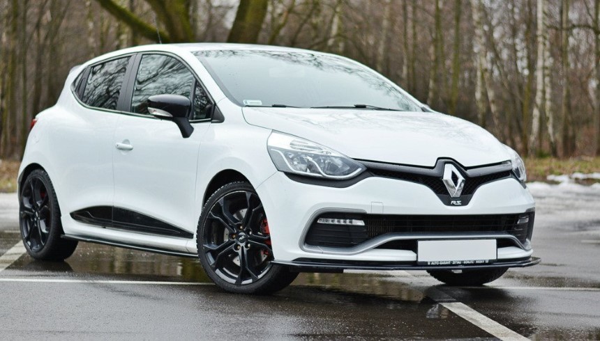 Voorspoiler Renault Clio 4 RS Maxton Design glans zwart