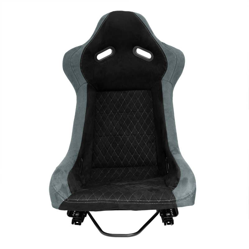 Sportstoel 'LV' - Zwart/Grijs - Vaste polyester rugleuning - incl. sledes