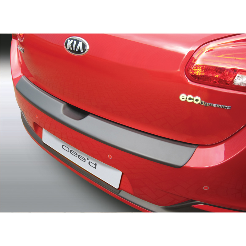 ABS Rear bumper protector  Kia Cee'd 5 doors 2012-2015 Black