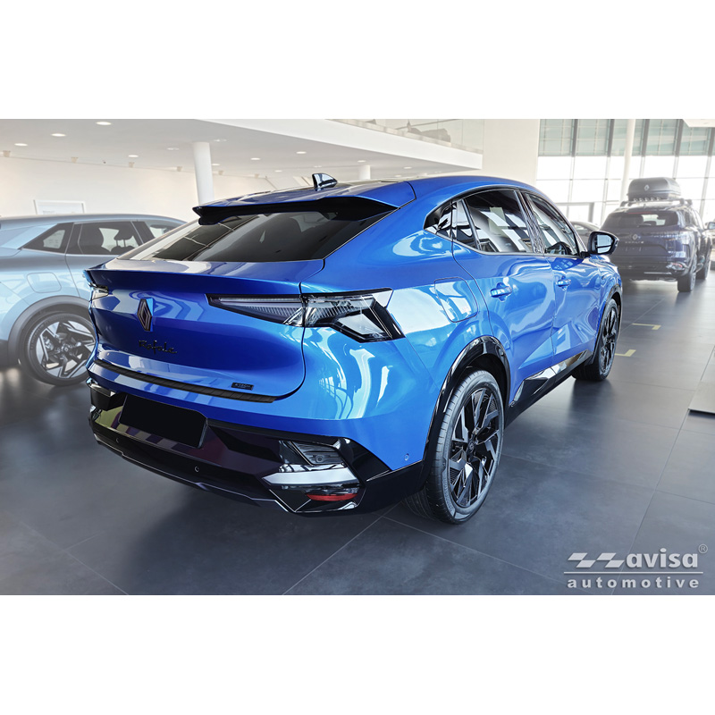 Matt Black Stainless Steel Rear bumper protector  Renault Rafale 2023- 'Ribs'