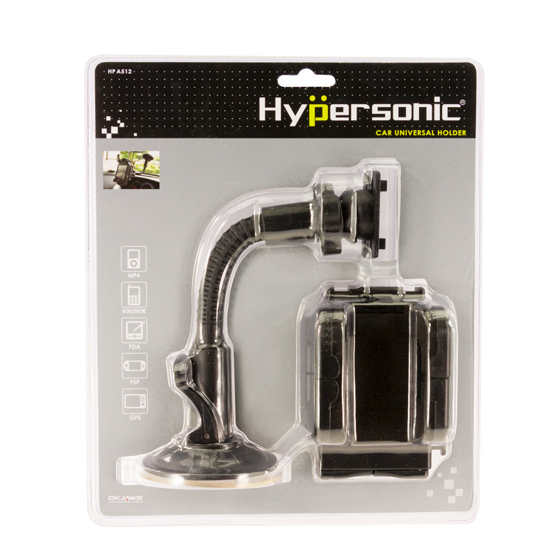 Universal Smartphone/Navigation Holder with suction cup/gooseneck 40-120mm