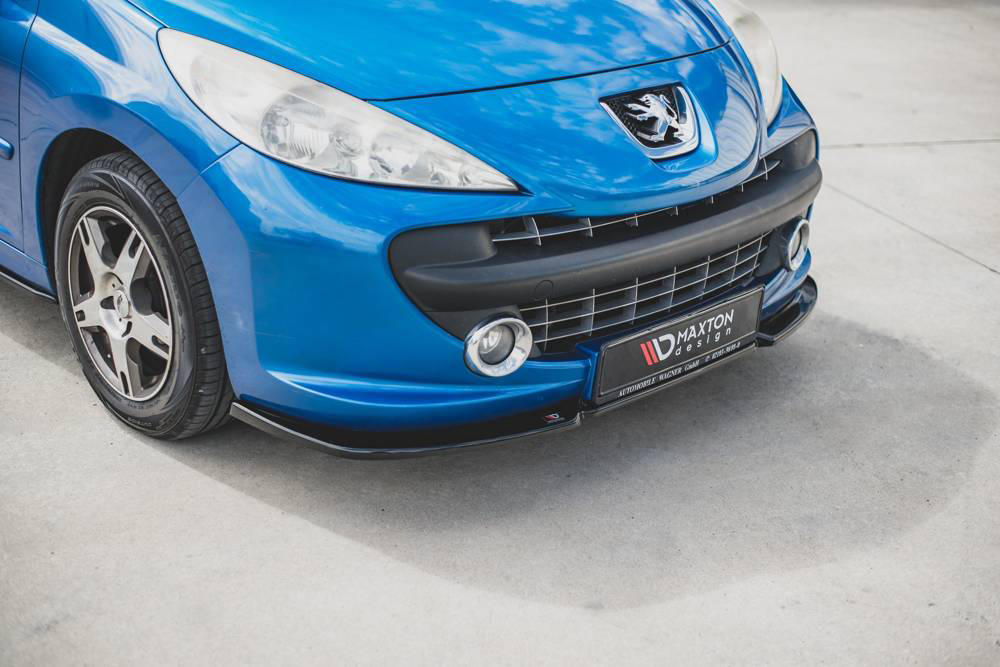 Voorspoiler Peugeot 207 Sport 06-09 Glans Zwart
