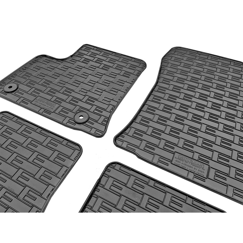 Rubber car mats set  Jeep Avenger (electric) 2023- & Fiat 600e 2023- (4-pieces + fixing system)