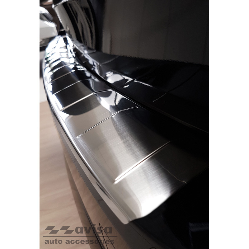 Stainless Steel Rear bumper protector  Skoda Octavia IV Kombi 2020-2024 & FL 2024- (incl. RS, excl. Scout) 'Ribs'