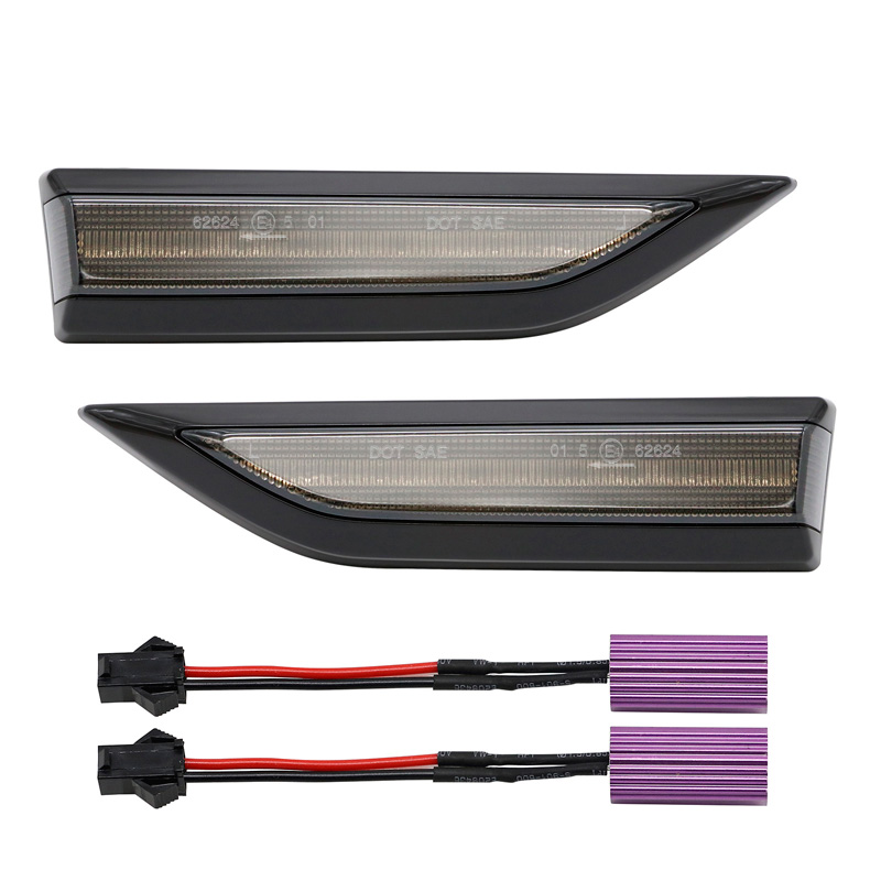 Set LED Zijknipperlichten  Volkswagen Caddy IV 2015-2020 - Rookgrijs- incl. Dynamic Running Light