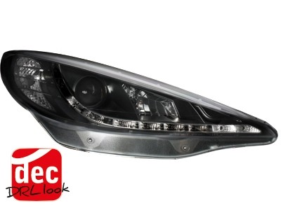 Koplampen Peugeot 207 06- Devil Eyes LED Zwart
