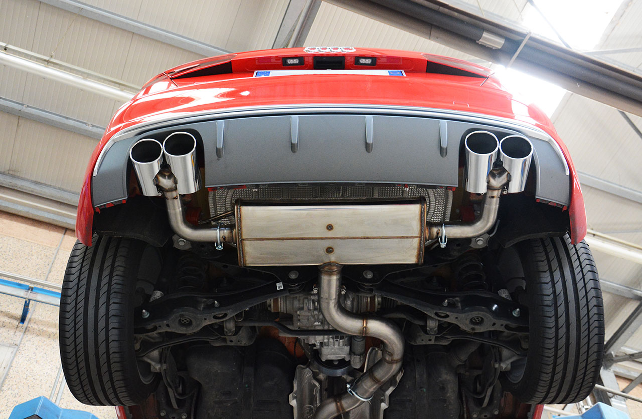 AUDI A3 8V 2.0 TDI (184 Hp) 2013 Endpipe kit 100x75 Right + 100x75 Left