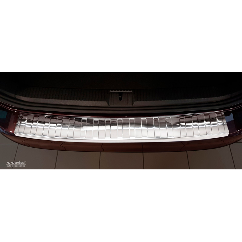 Chroom RVS Achterbumperprotector  Volkswagen Passat 3G Variant 2014-2023 'Ribs'