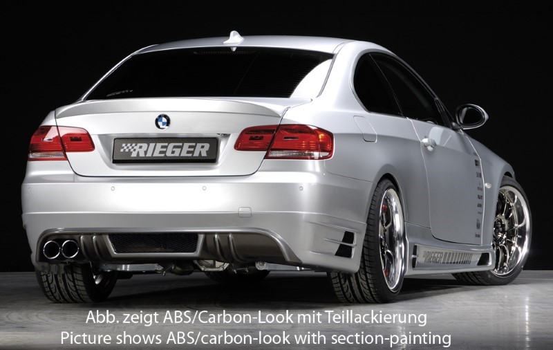 Achterbumper Diffusor Carbon BMW E92 alleen 335i Coupe Rieger