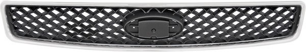 Radiator Grill FUSION 02-05 ZWART met Chroom RAND
