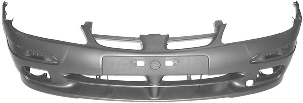 VoorBumper ALMERA N16, 00-02 PRIMED/ZWART