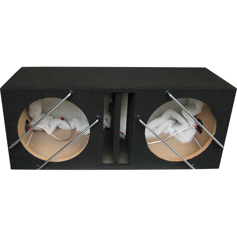 Necom MDF Double Subwoofer Enclosure 12-inch/30cm 2x42 Liters