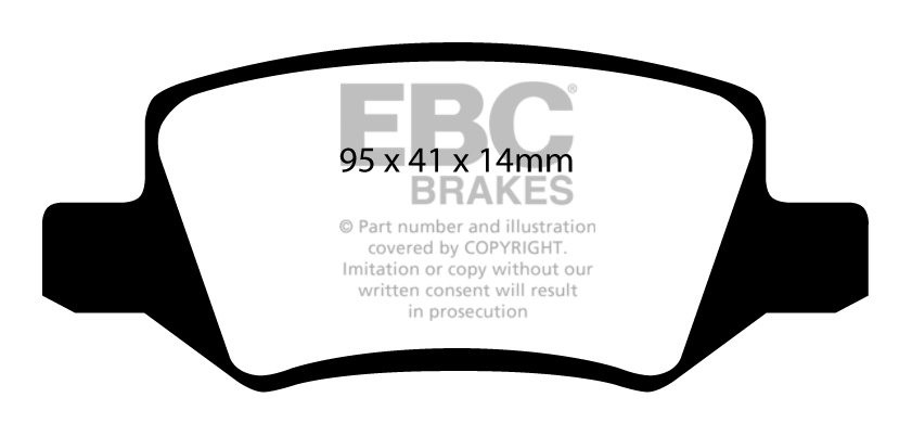 EBC Brakes MERCEDES B-Class (W245) B180 (1.7) 2009-.. Remblokken