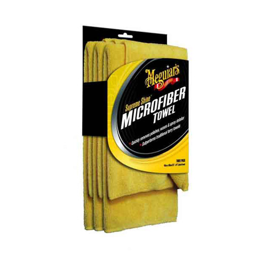 Meguiar's Supreme Shine Microfiber Towel 3 stuks.