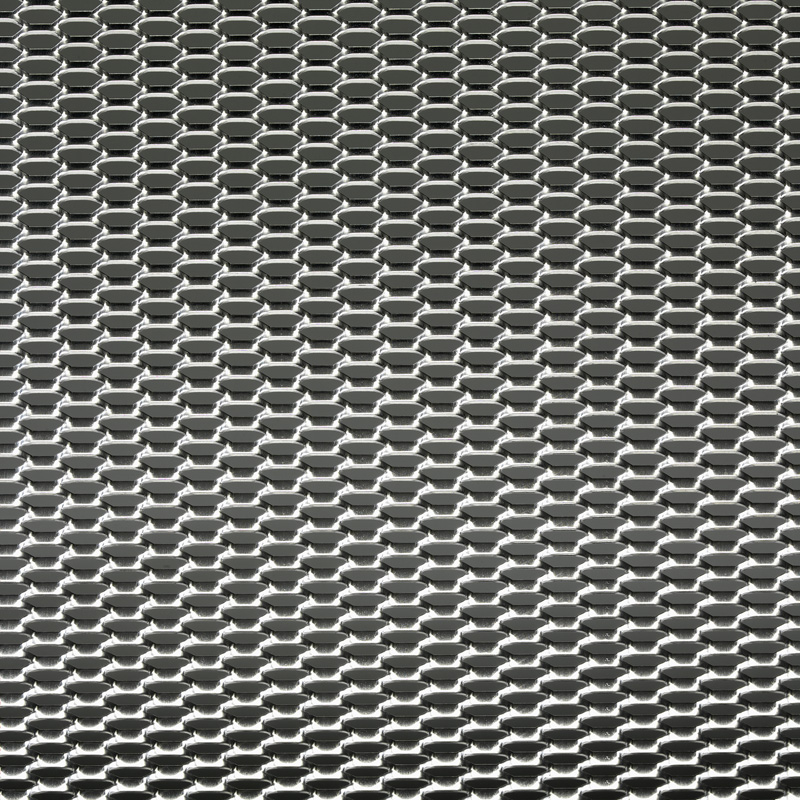 Race mesh aluminum - honeycomb design 12x6mm - 125x25cm