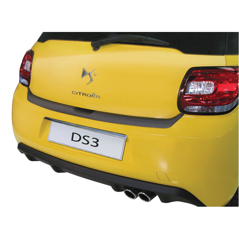 ABS Rear bumper protector  Citroën DS3 2010-2019 Black