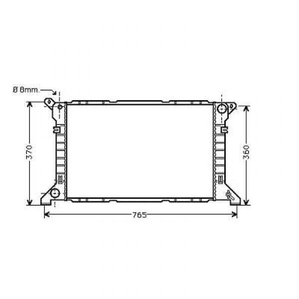 Radiator FORD TRANSIT 94-99 600x330 2.0I