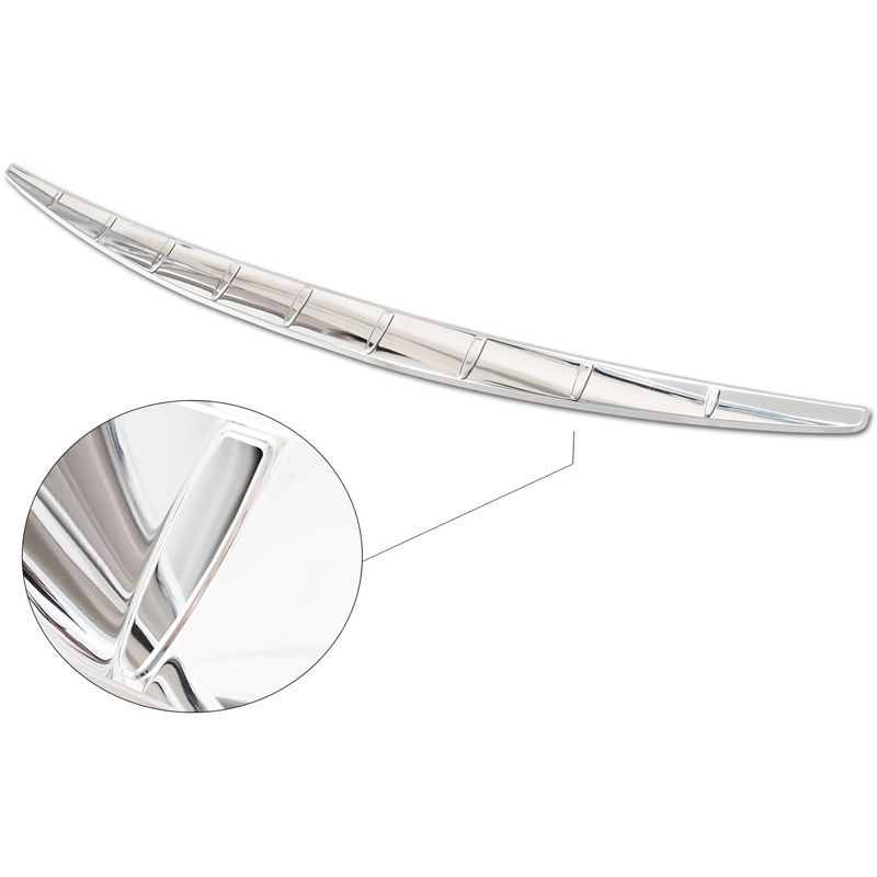 Chrome Stainless Steel Rear bumper protector  Mercedes S-Class (W223) 2020- 'Ribs'