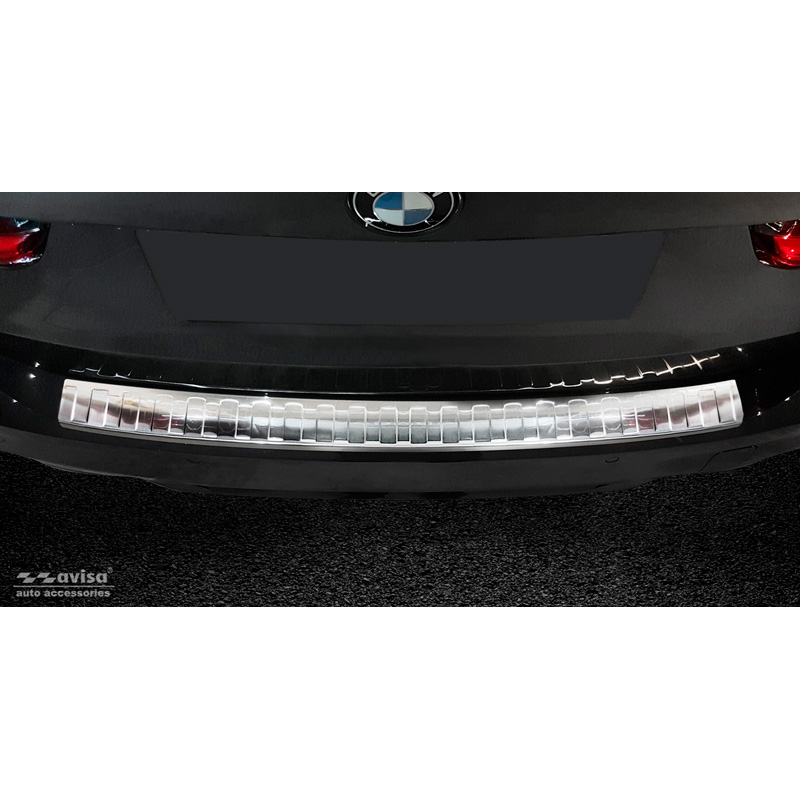 RVS Achterbumperprotector  BMW 3-Serie G21 Touring M-Pakket 2018-2022 excl. Sportline 'Ribs'