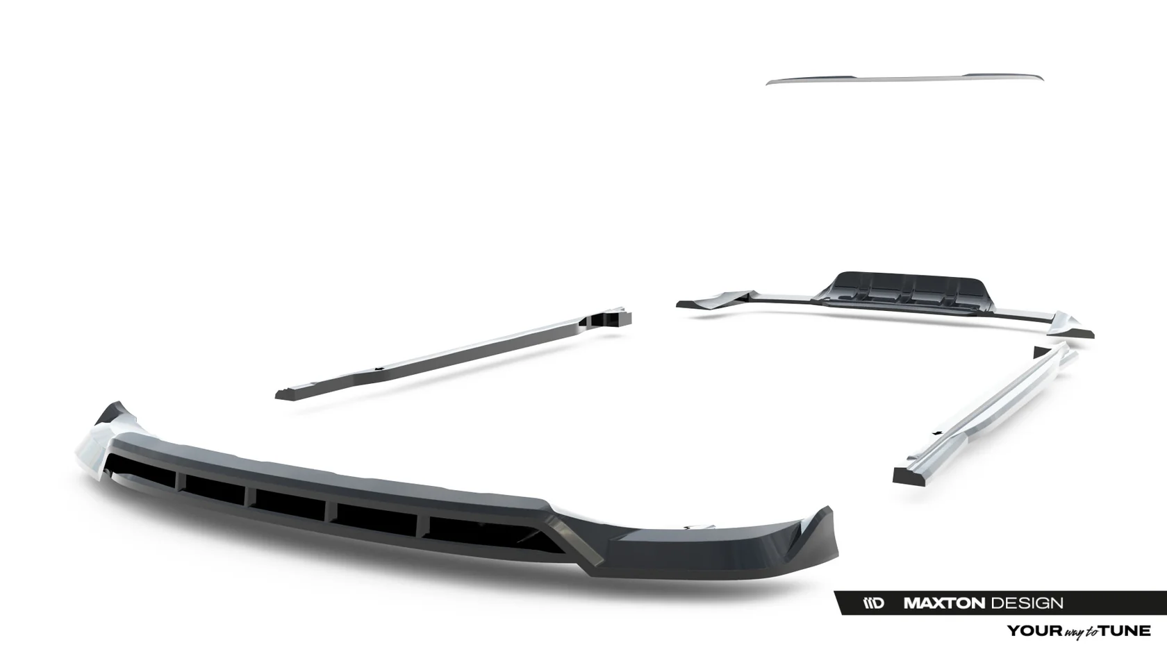 Bodykit Land Rover Range Rover Sport MK2 Maxton Glanzend zwart