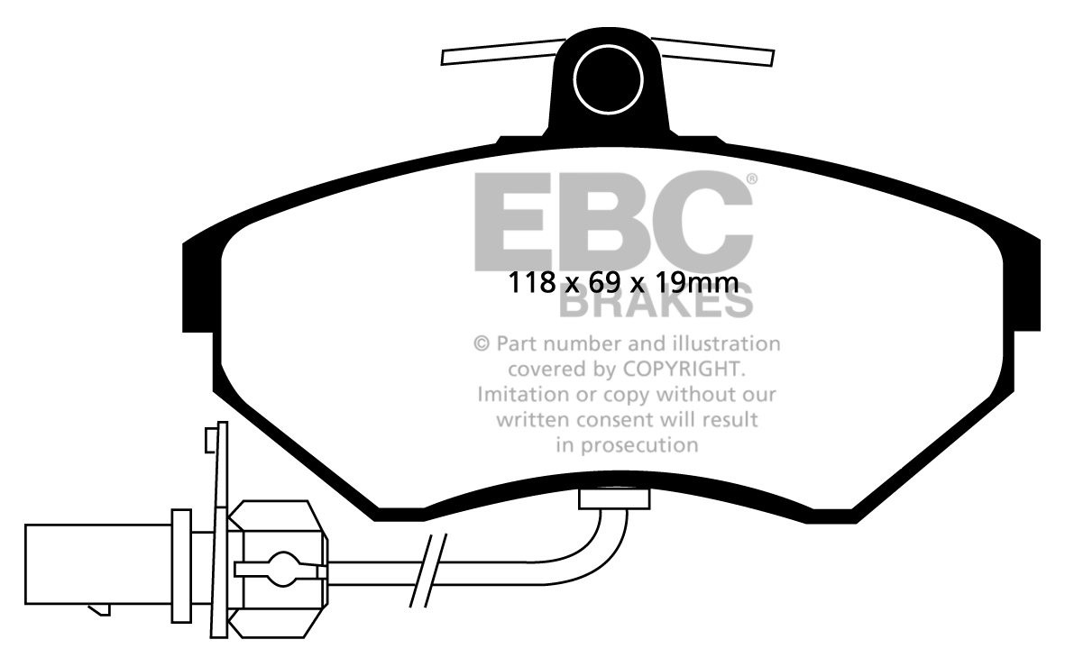 EBC Brakes SEAT Exeo 1.6 2009-.. Remblokken voorzijde greenstuff