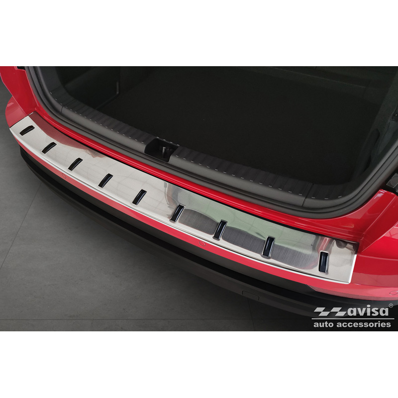 Stainless Steel Rear bumper protector  Skoda Karoq (NU7) Facelift incl. Sportline 2022- 'STRONG EDITION'