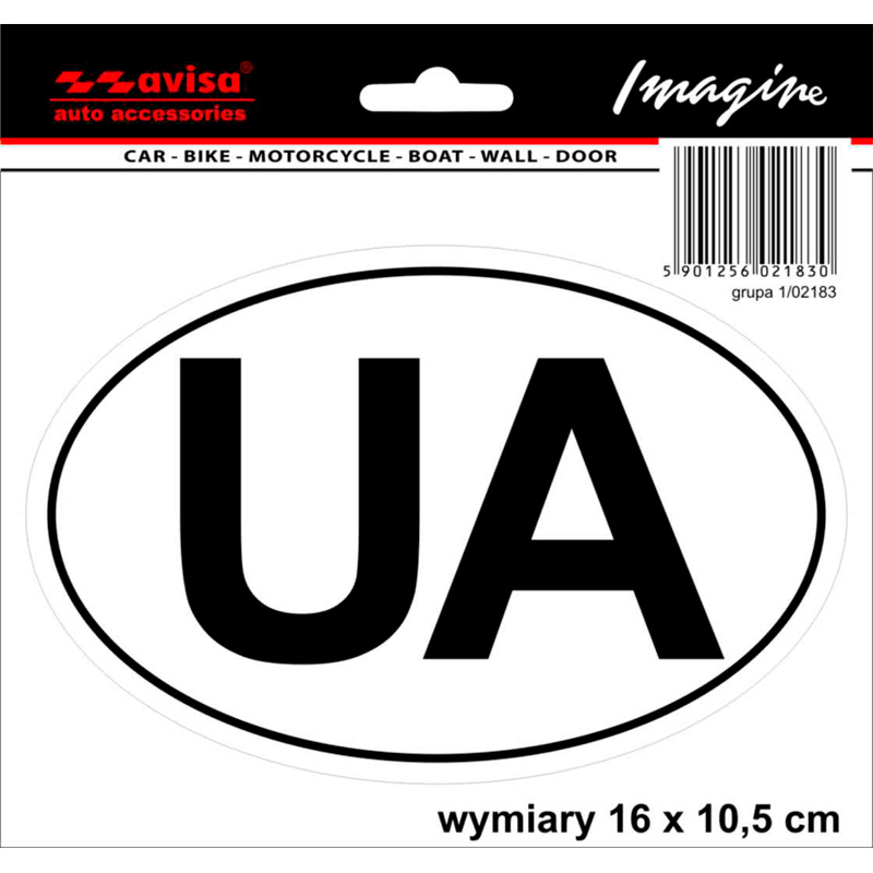 Auto Tattoo Sticker UA - 16x10,5cm