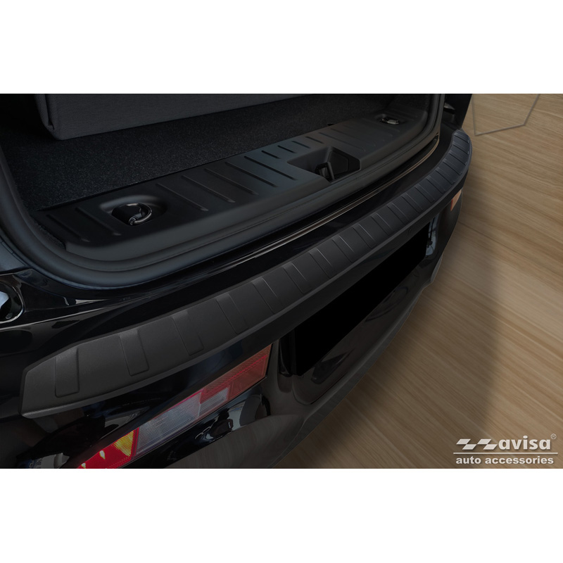 Matt Black Stainless Steel Rear bumper protector  BMW i3 (i01) 2013-2017 & FL 2017-2022 'Ribs'