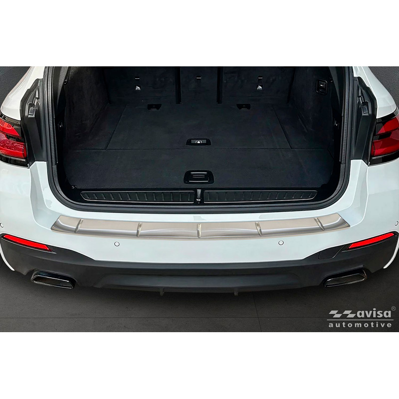 Avisa RVS Achterbumperprotector  BMW 5-Serie G31 M-Sport Touring Facelift 2020-2024 'Ribs'