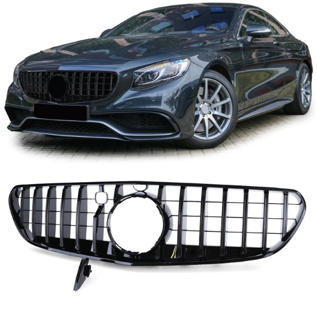 Grill Mercedes S Klasse C217 Coupe 14-20 GT Design Zwart