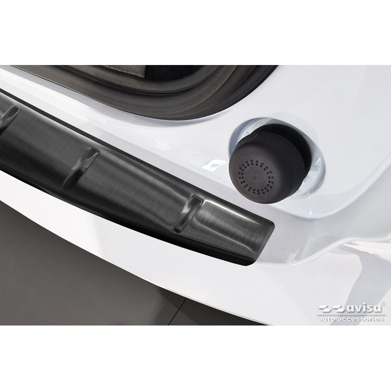 Black Stainless Steel Rear bumper protector  Volvo EX30 2023- 'Ribs'