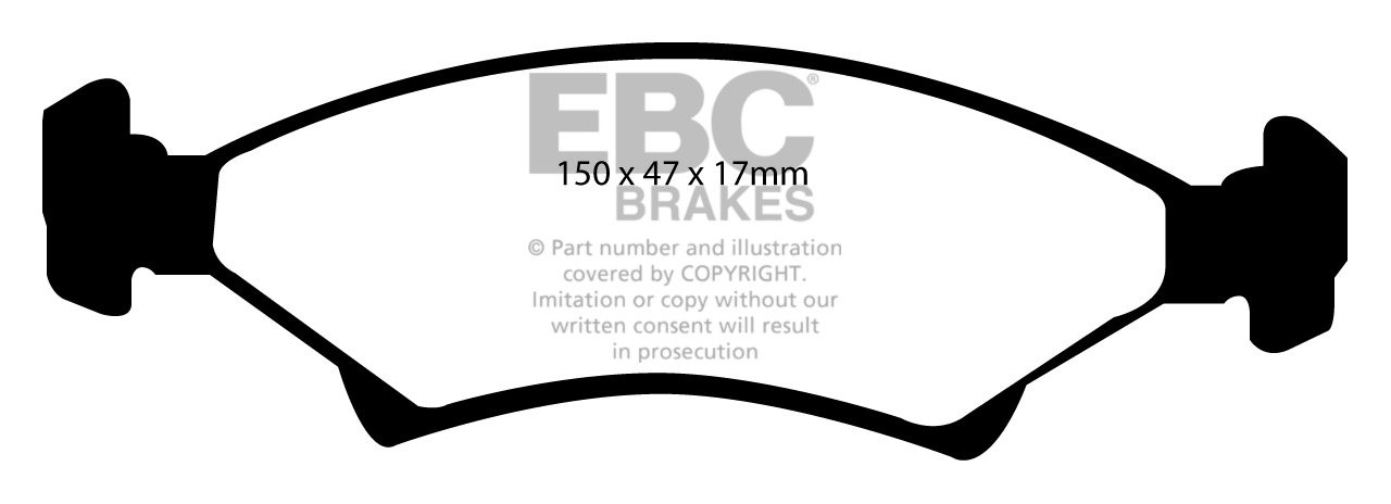 EBC Brakes KIA Mentor 1.6 94-99 Remblokken voorzijde