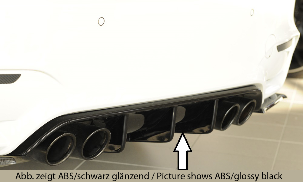 Achterbumper Diffusor Rieger BMW M3/M4 F80/F82/F82 2014-
