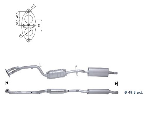 BMW 318i Ci 1995 cc 105 Kw / 143 cv N42 E46 Magnaflow CAT Bouwja