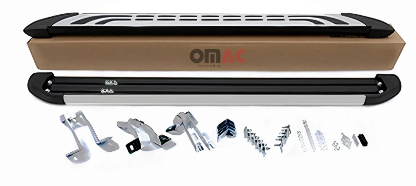 Treeplanken voor Mercedes M-Klasse W163 98-05 aluminium zilver