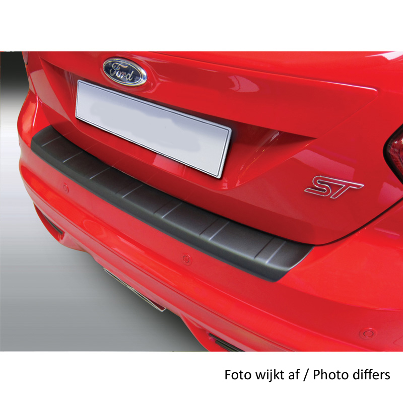 ABS Rear bumper protector  Peugeot 3008 II 2016- Black 'Ribbed'
