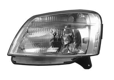koplamp, H4, elektr verstelb, incl motor, rechts Citroen Berling