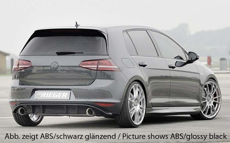 Achterbumper Diffusor Rieger Carbon-look VW Golf GTI VII