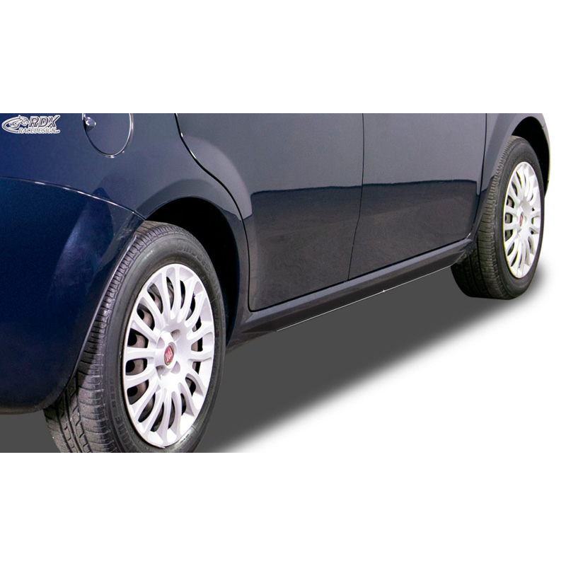 Side skirts 'Slim'  Fiat Grande Punto 2005- & Punto Evo 2009- (ABS glossy black)