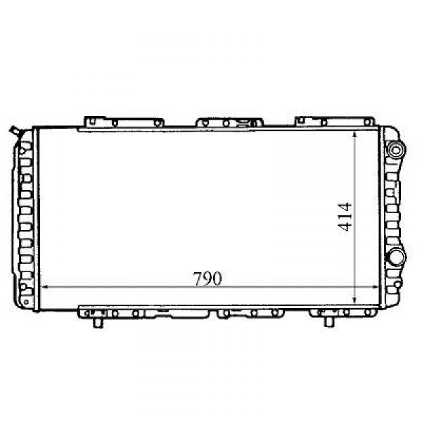 Radiator DUCATOP J5 94-99 790x414 2.5D/2.8HDI/2.8TDI +/-AC