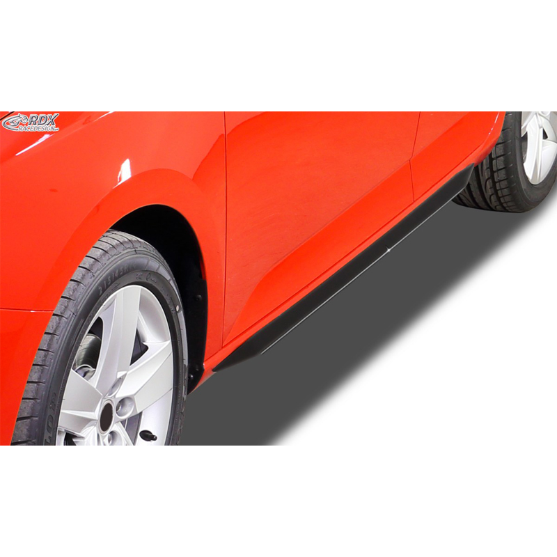 Side skirts 'Slim'  Audi A6 (4F) Sedan/Avant 2005-2011 (ABS glossy black)