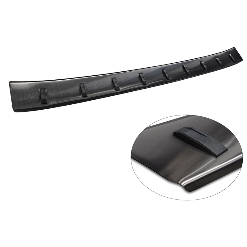 Zwart RVS Achterbumperprotector  Volkswagen ID.Buzz + Cargo 2022- 'STRONG EDITION'